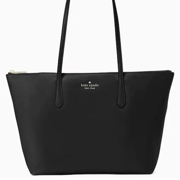 kate spade Bags Kate Spade Black Leather Cara Large Tote Bag Poshmark